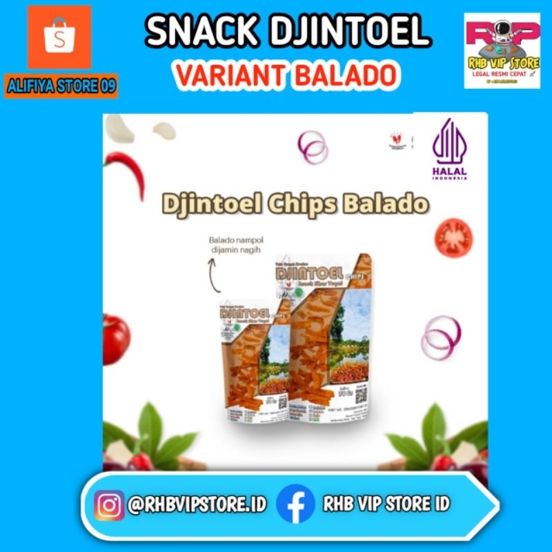 

Snack Keripik DJINTOEL Variant Balado [ Terenak & Murah