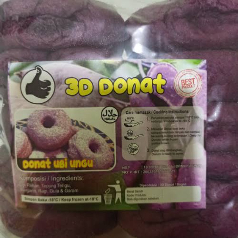 Donat ubi jumbo 3D isi 10