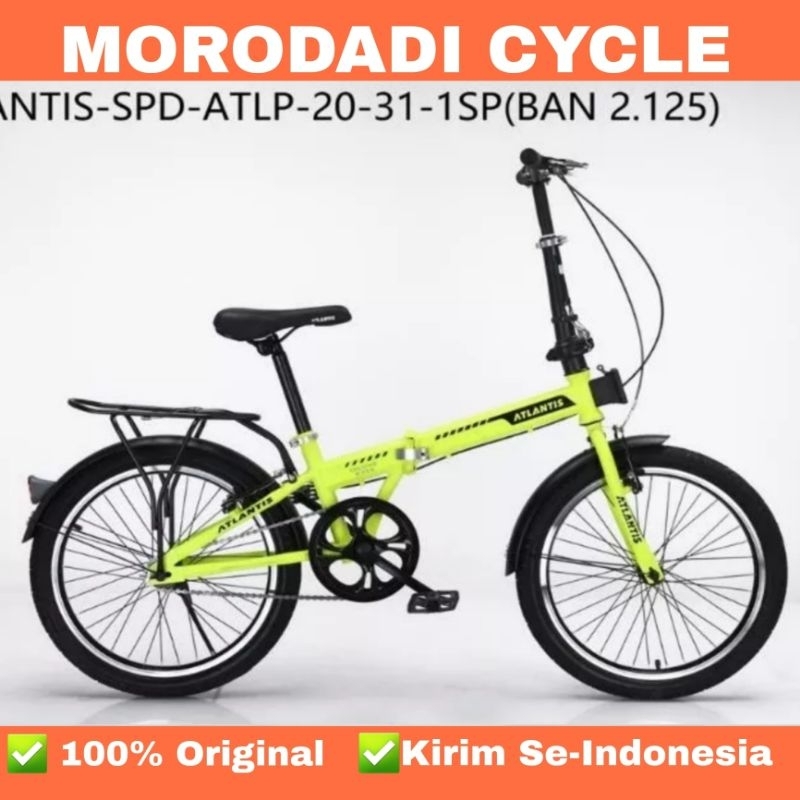 Sepeda Lipat 20 ATLANTIS 31 1 Speed + Bagasi