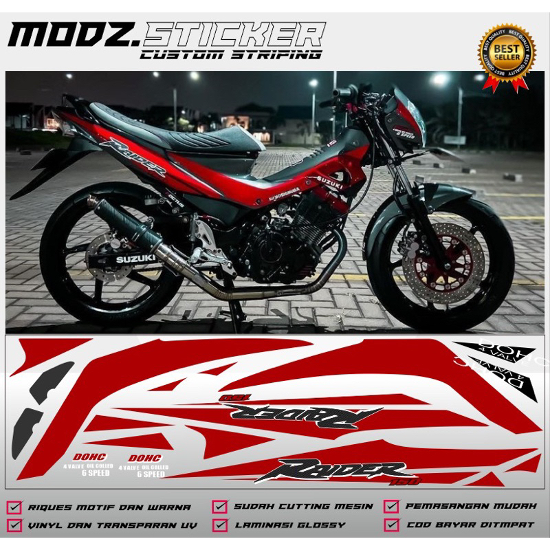 sticker striping Suzuki Satria fu CBU YOSHIMURA