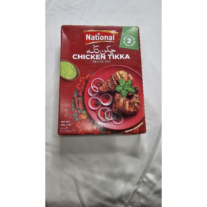

National Chicken Tikka Masala Bumbu Instan Chicken Tikka India Pakistan