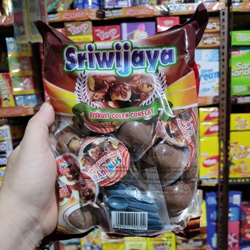 

biskuit colek cokelelat sriwijaya harga 1 bungkus isi 25pics