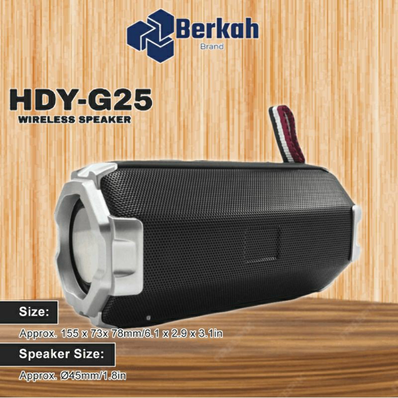 Musik Bok Bluetooth Hdy G25 Speaker Bluetooth Portable Wireless Speaker