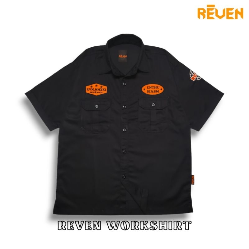 Reven workshirt black