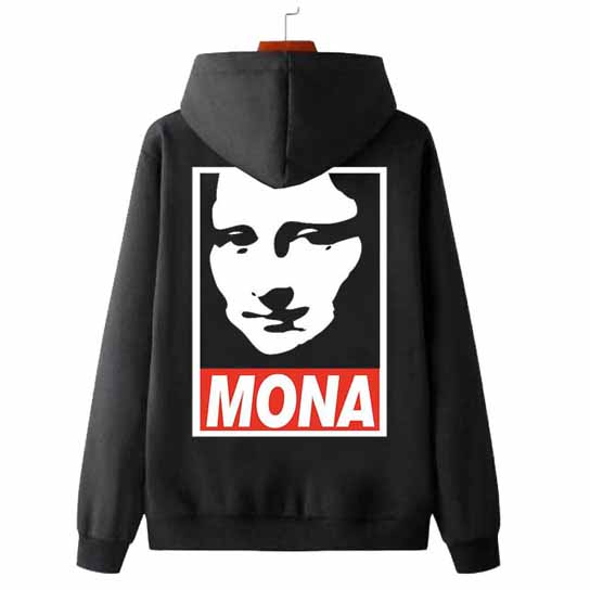 Jaket Hoodie Monalisa Bahan Cotton Fleece [Hoodie Jumper & Ritsleting]