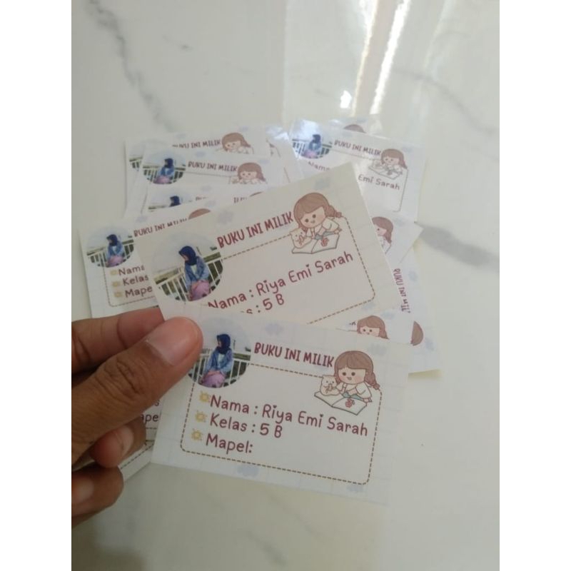 

STIKER MAPEL TINGGAL TEMPEL / STIKER BUKU PELAJARAN SEKOLAH