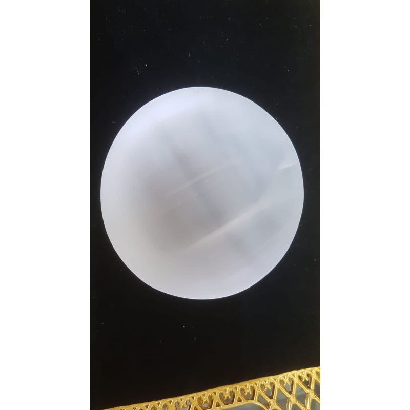 Selenite Bowl Maroko HQ Selenite Mangkuk Mangkok Asli
