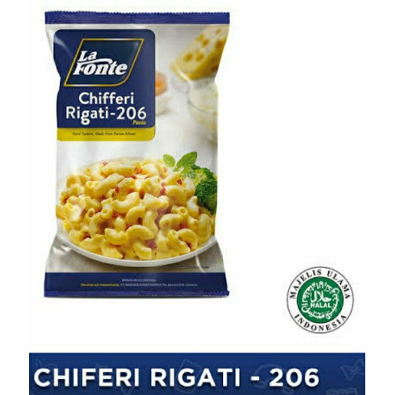 

La fonte pasta chifferi rigate, fusilli pasta, penne ziti rigate, spaghettini pasta