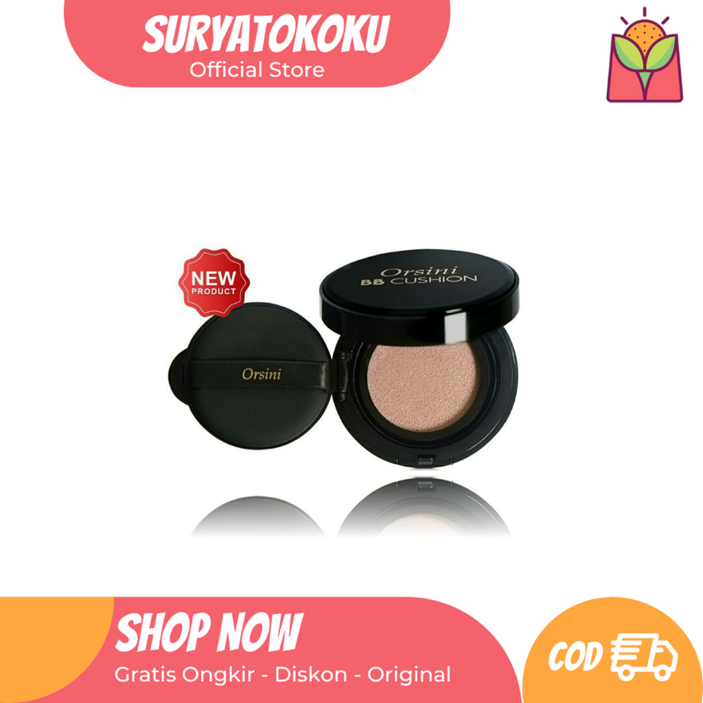 Orsini BB Cushion Flawless - Ringan - Non Comedogenic 15g
