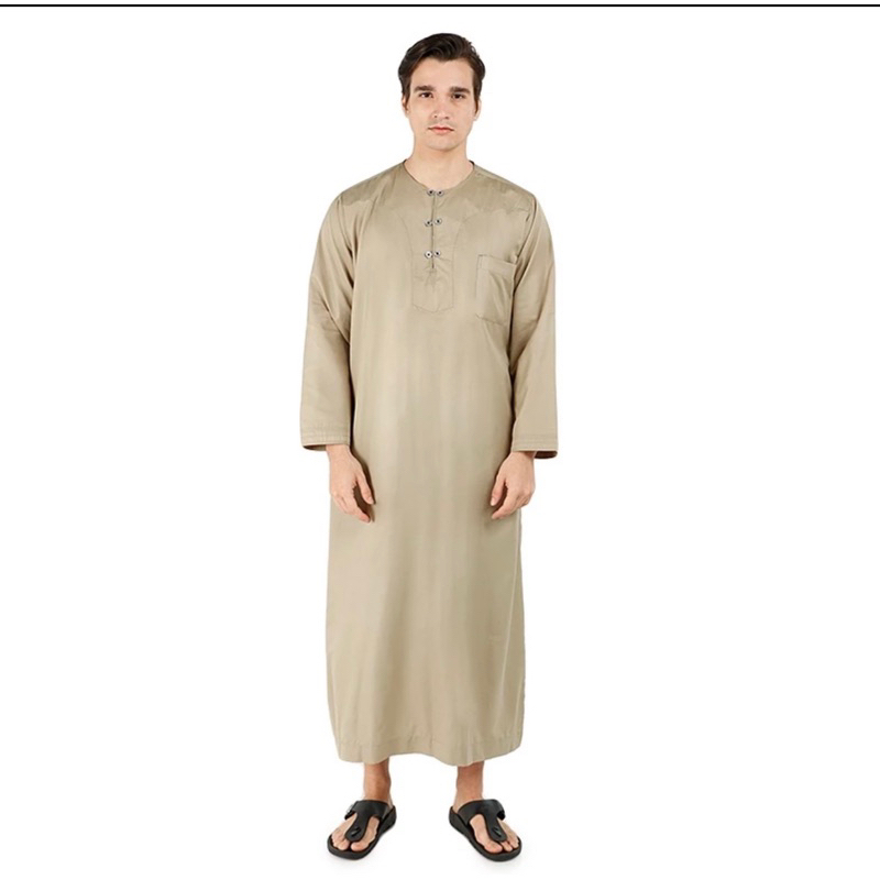 GAMIS / JUBAH OMAN PRIA DEWASA kerah oblong