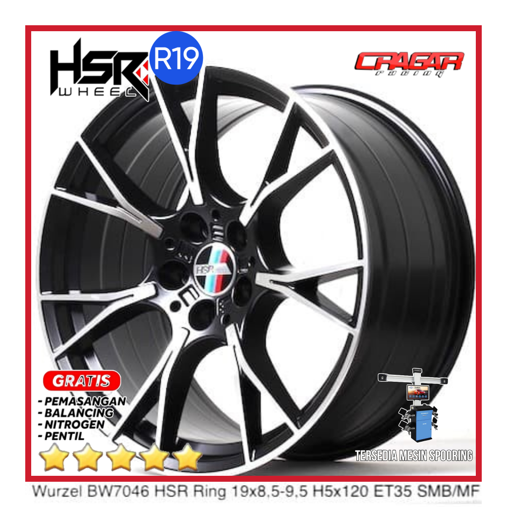 Velg Mobil Hsr Wurzel R19 Hole 5x120 - Velg Mobil Bmw F30 Bmw F10 E46 Dll