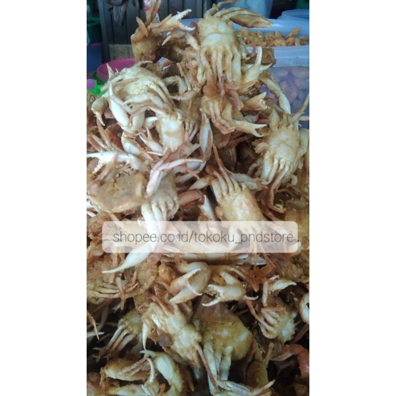 

BABY CRAB CRISPY 250gr - SNACK SEAFOOD - OLEH OLEH KHAS PANGANDARAN