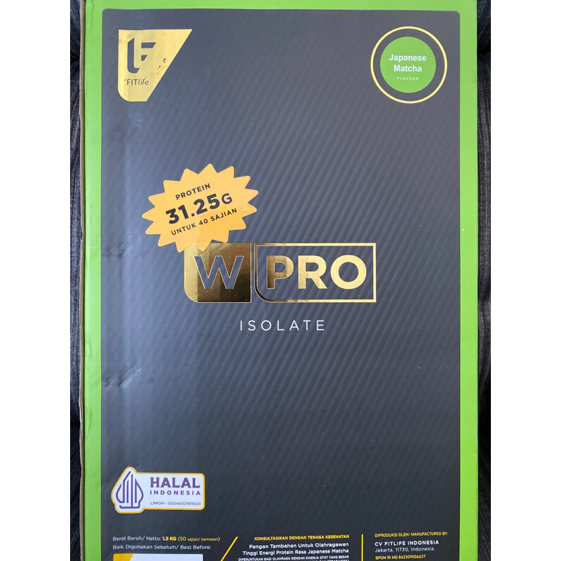 FITlife - [ REPACK ]WPRO ISO Japanese Matcha | WHEYPRO Whey Protein Isolate FITlife