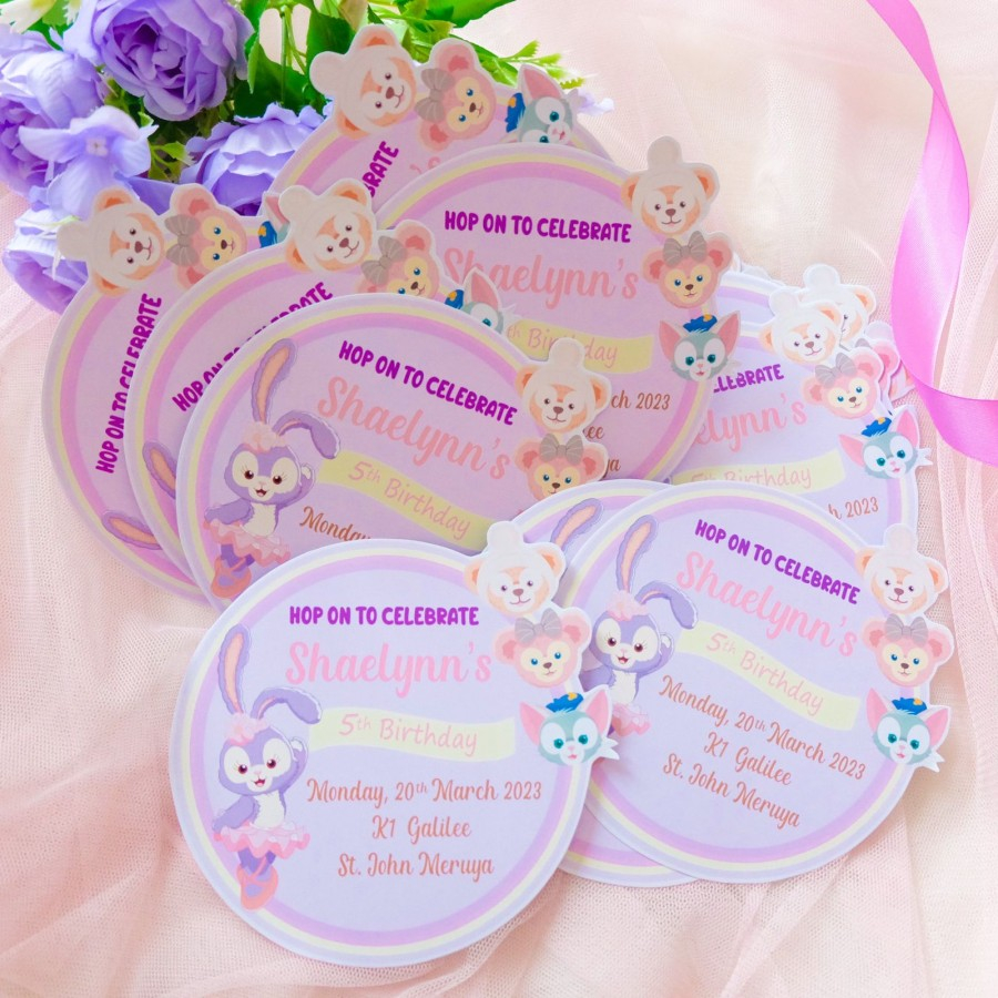 Kartu Undangan ultah ulang tahun custom | undangan mini | undangan kopi | undangan 1 sisi | undangan