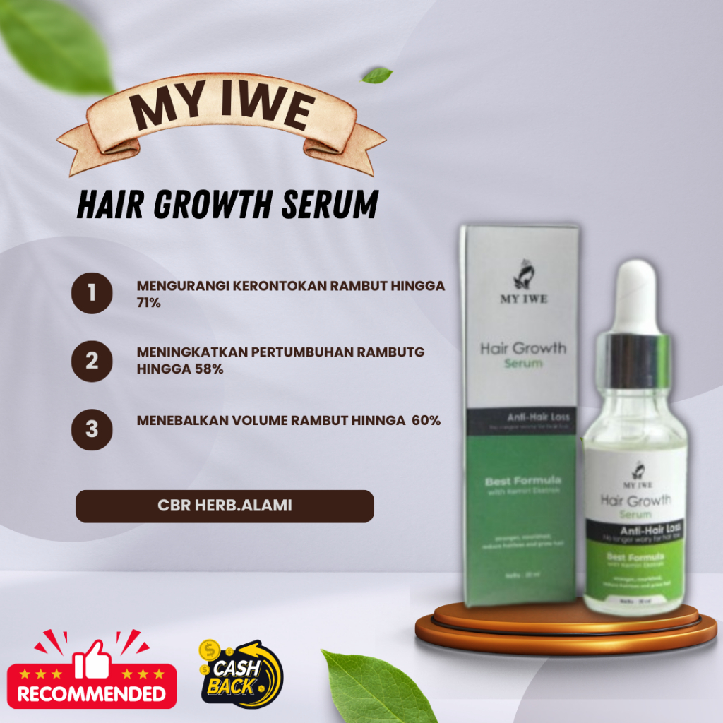 My Iwe Hair Growth Serum Penumbuh Rambut Alami Terbaik