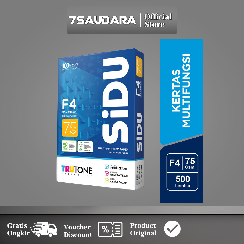 

SiDU Kertas Fotocopy 75 GSM F4