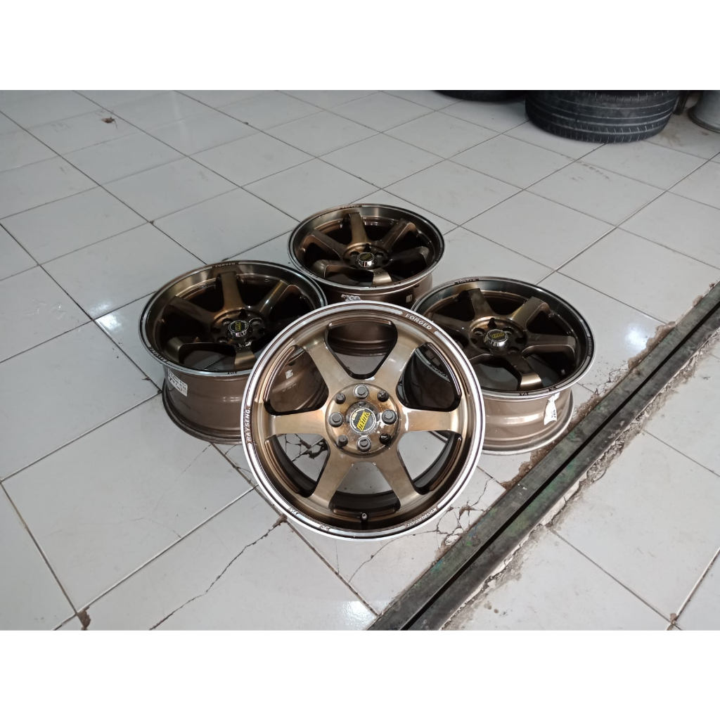 VELG MOBIL SEKEN VOLK RAYS TE37 RING 16x7/8,25 UNTUK YARIS, AVANZA, BRIO, FORD FIESTA
