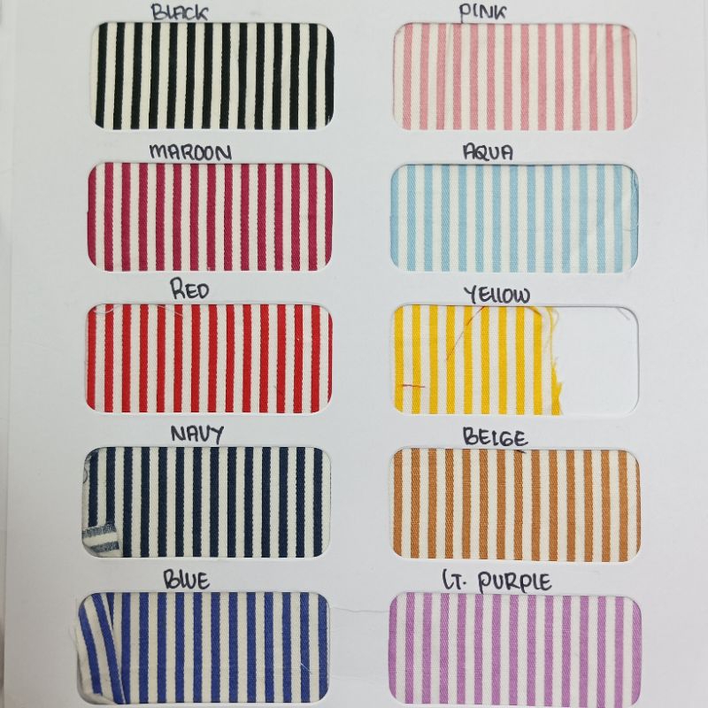 KAIN KATUN JEPANG MOTIF SALUR GARIS KECIL