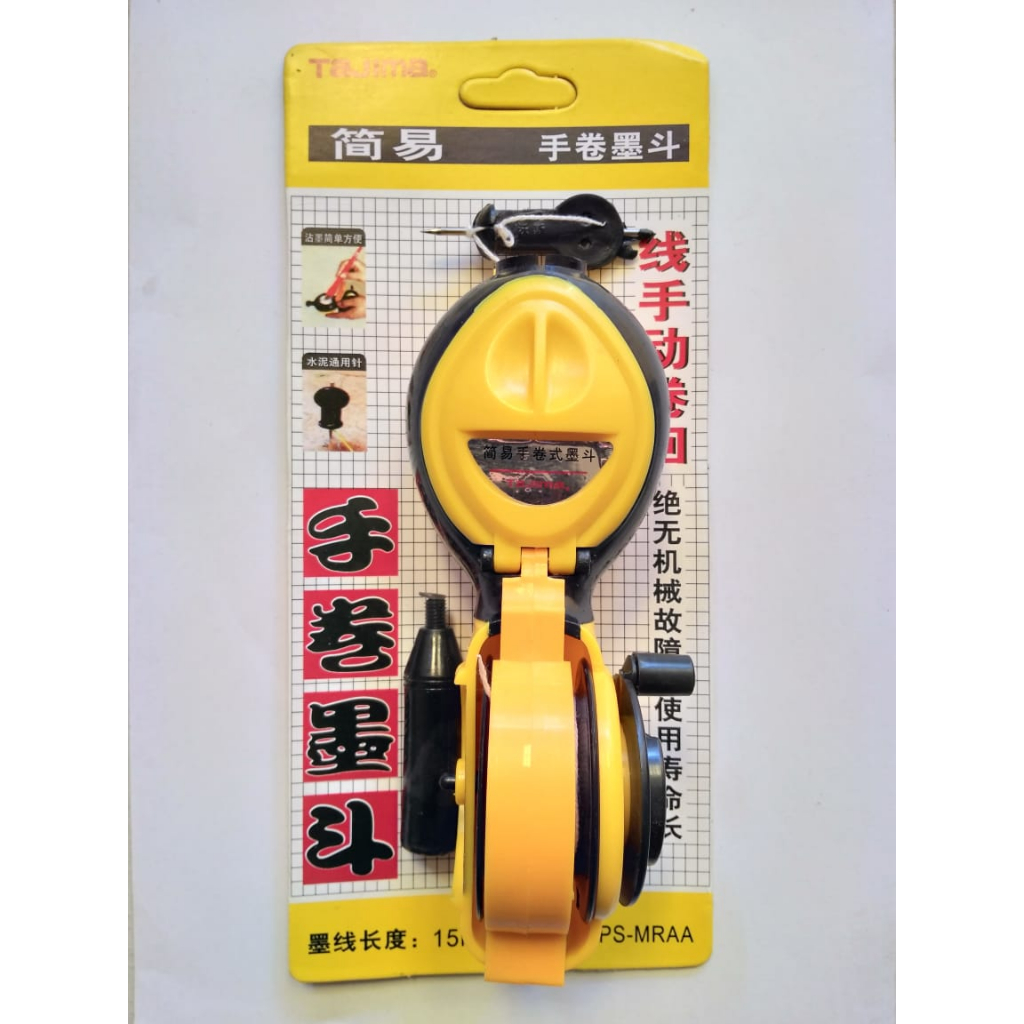 Sipatan Tinta Model TAJIMA / Chalk Line / Benang Sipat Tukang