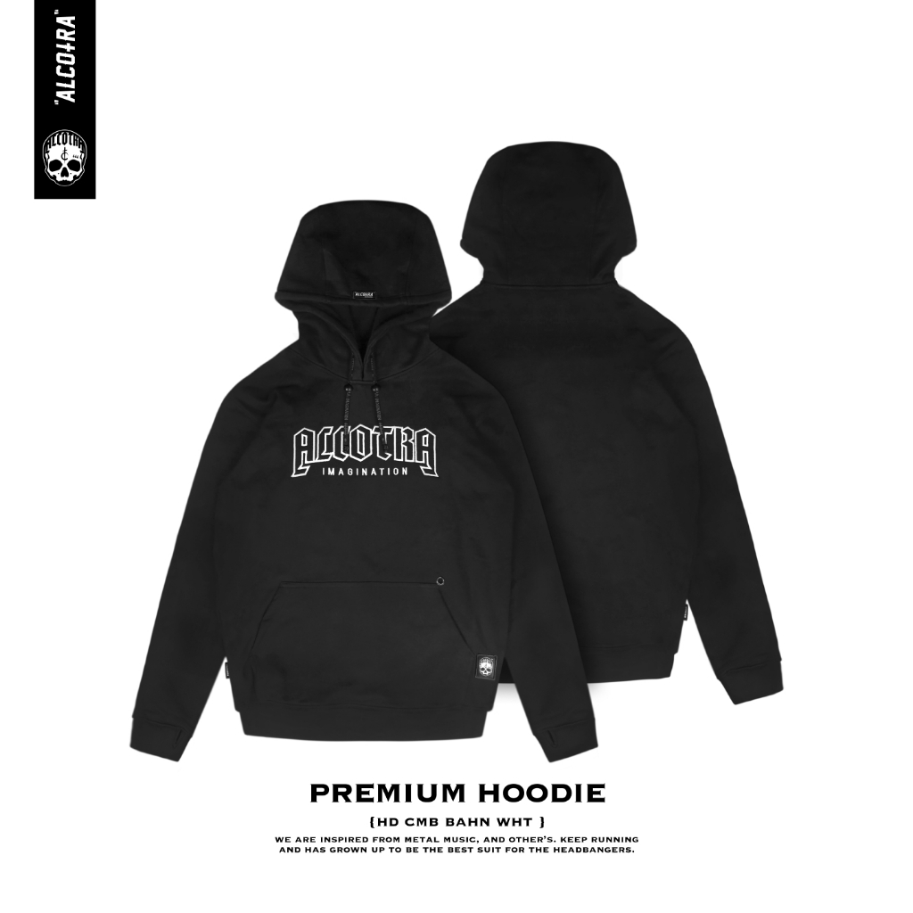 HD CMB BAHN WHT // HOODIE COMBINASI ALCOBAHN PUTIH ALCOTRA