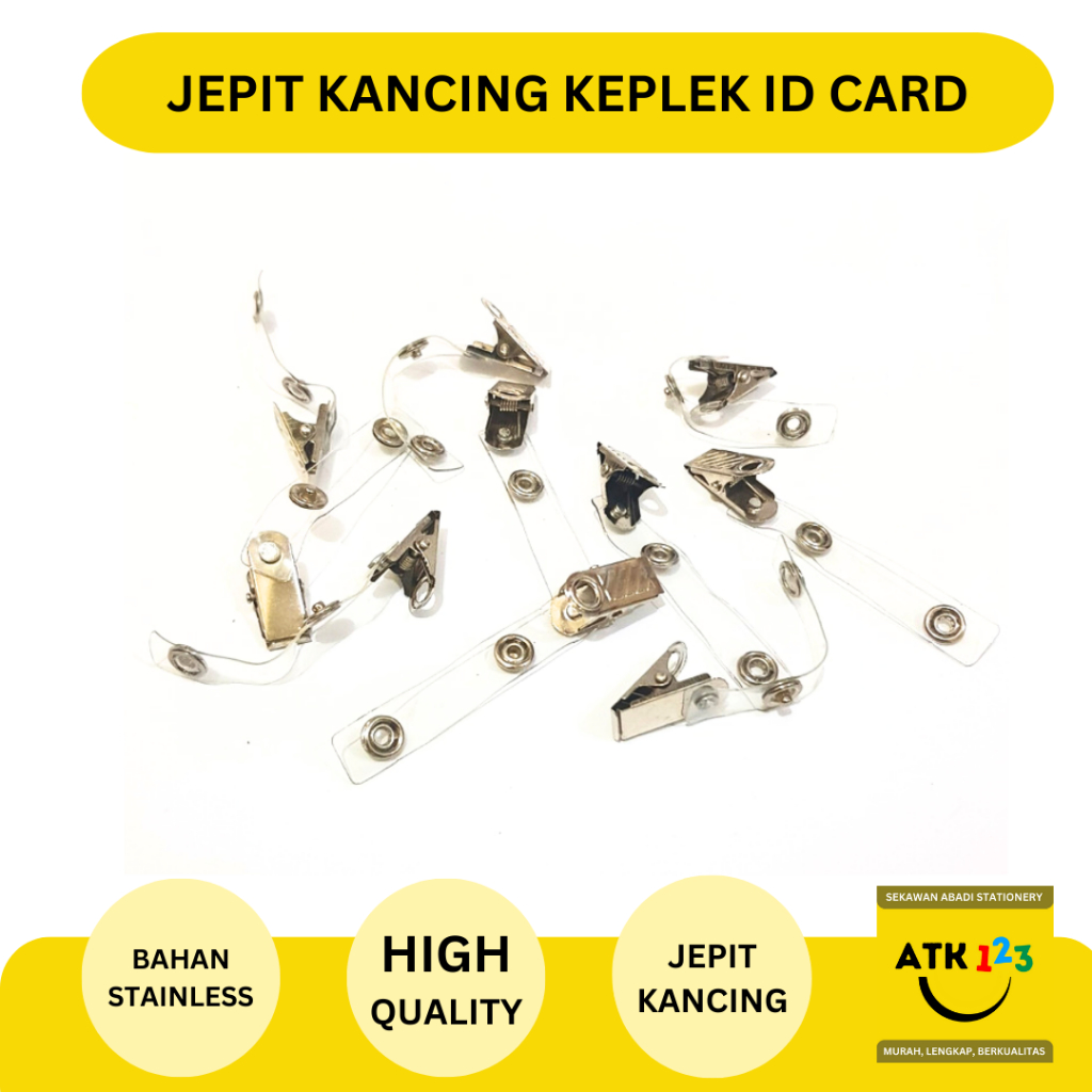 

Jepit Keplek / Jepit ID Card / Jepit Name Tag