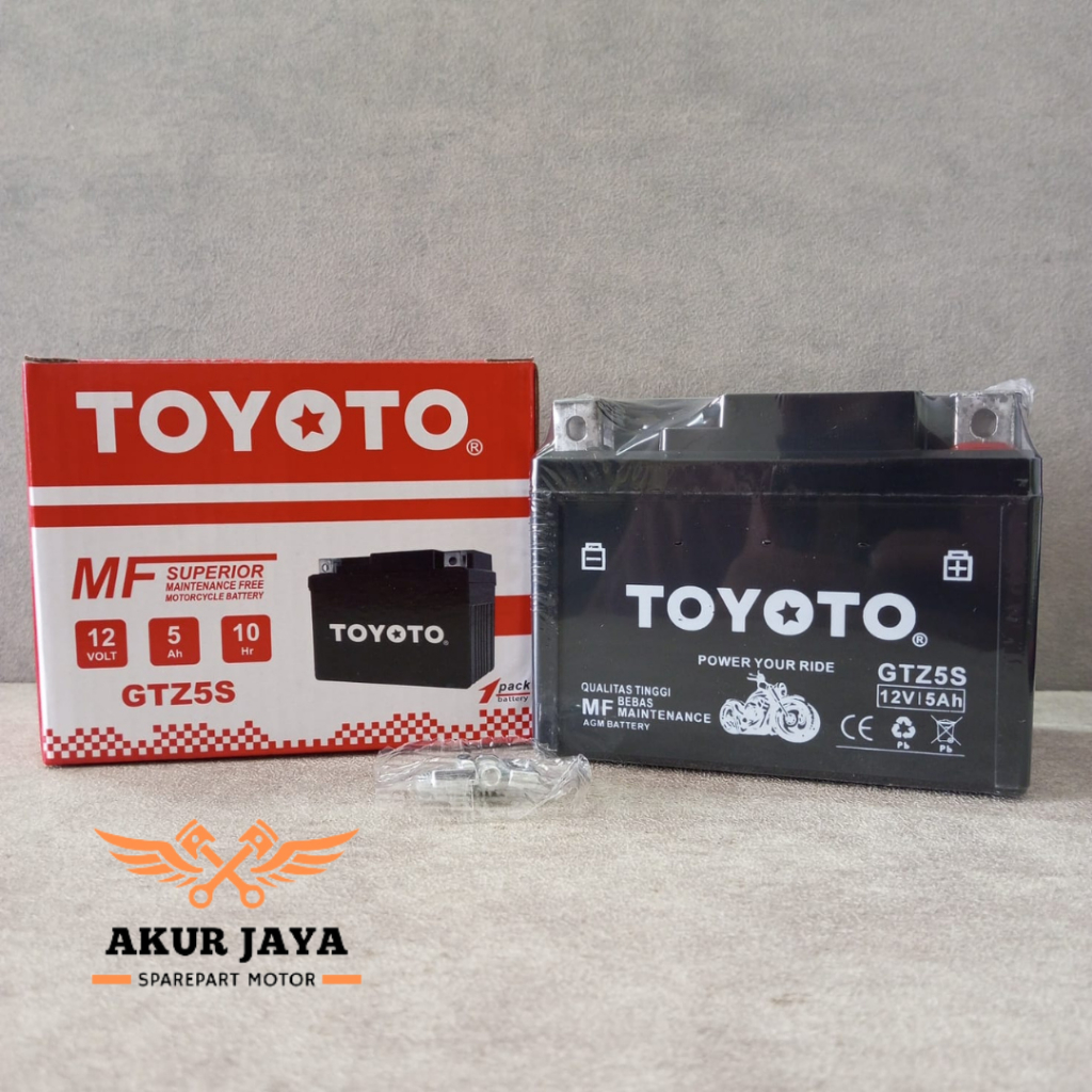 AKI GEL KERING GTZ-5S AKI GEL KERING GTZ5S AKI KERING MERK TOYOTO TURANZA