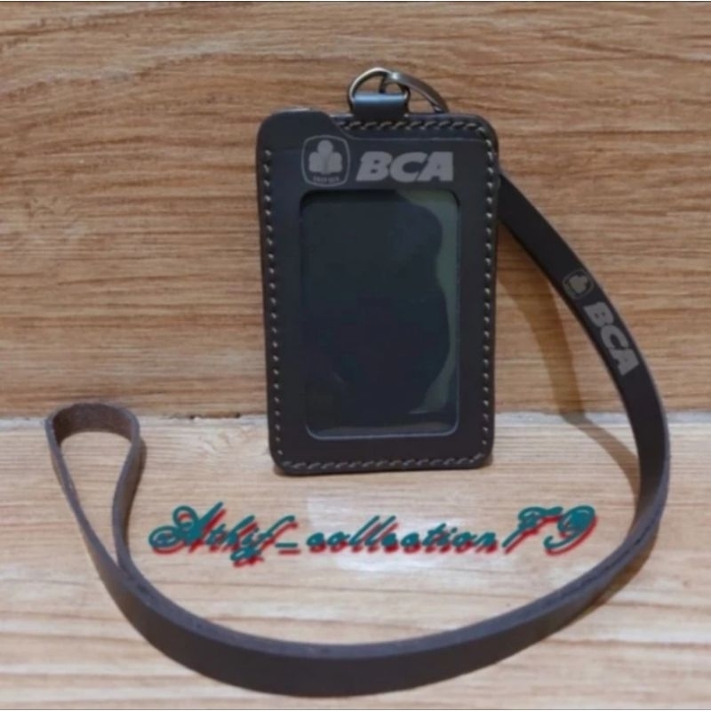 

HOLDER KALUNG ID CARD LOGO BNK BCA COKLAT BEST QUALITY PREMIUM