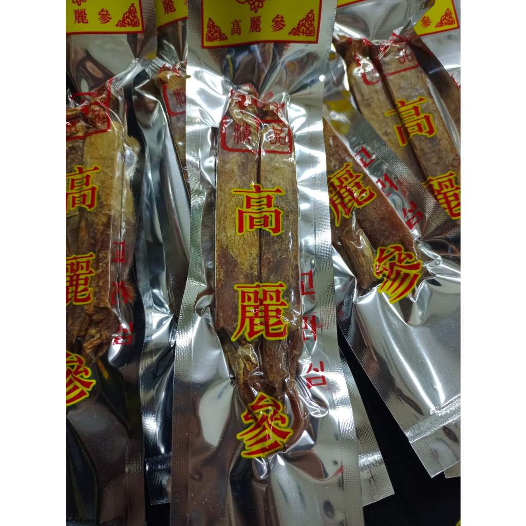 

Akar Korean red ginseng / akar Kolesom 高丽参 1 bungkus isi 2 batang