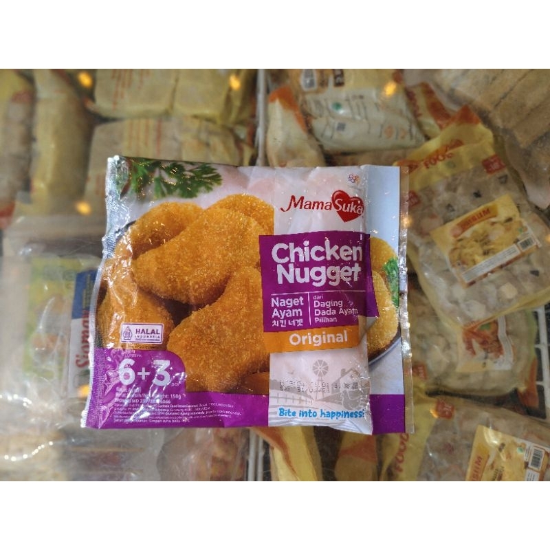 

Mama Suka Chicken Nugget Original 150g isi 6+3pcs