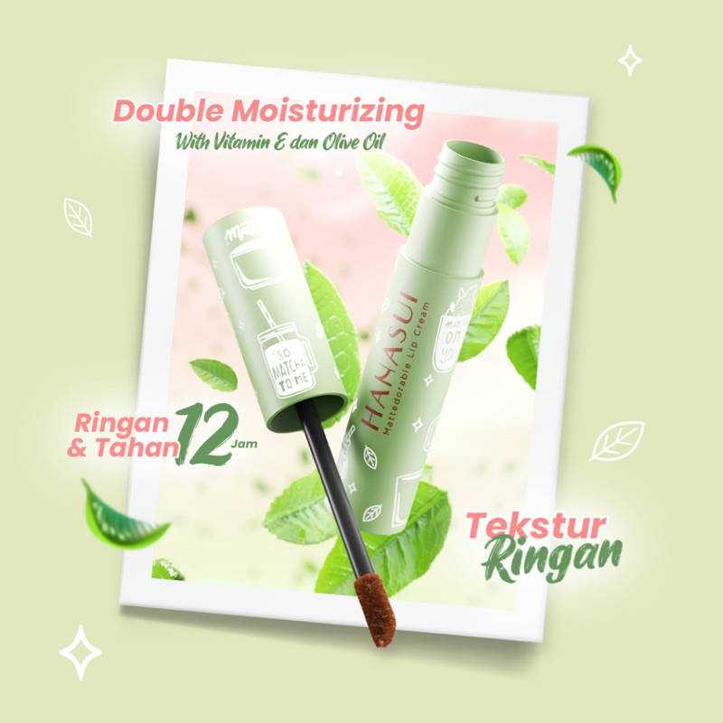 ✨Up Your Look✨ Hanasui MATTEDORABLE Lip cream matcha edition lipstick