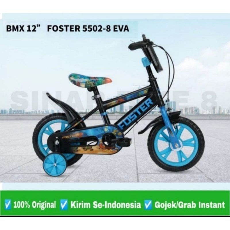 Sepeda Anak BMX Foster 12Inch Ban Eva