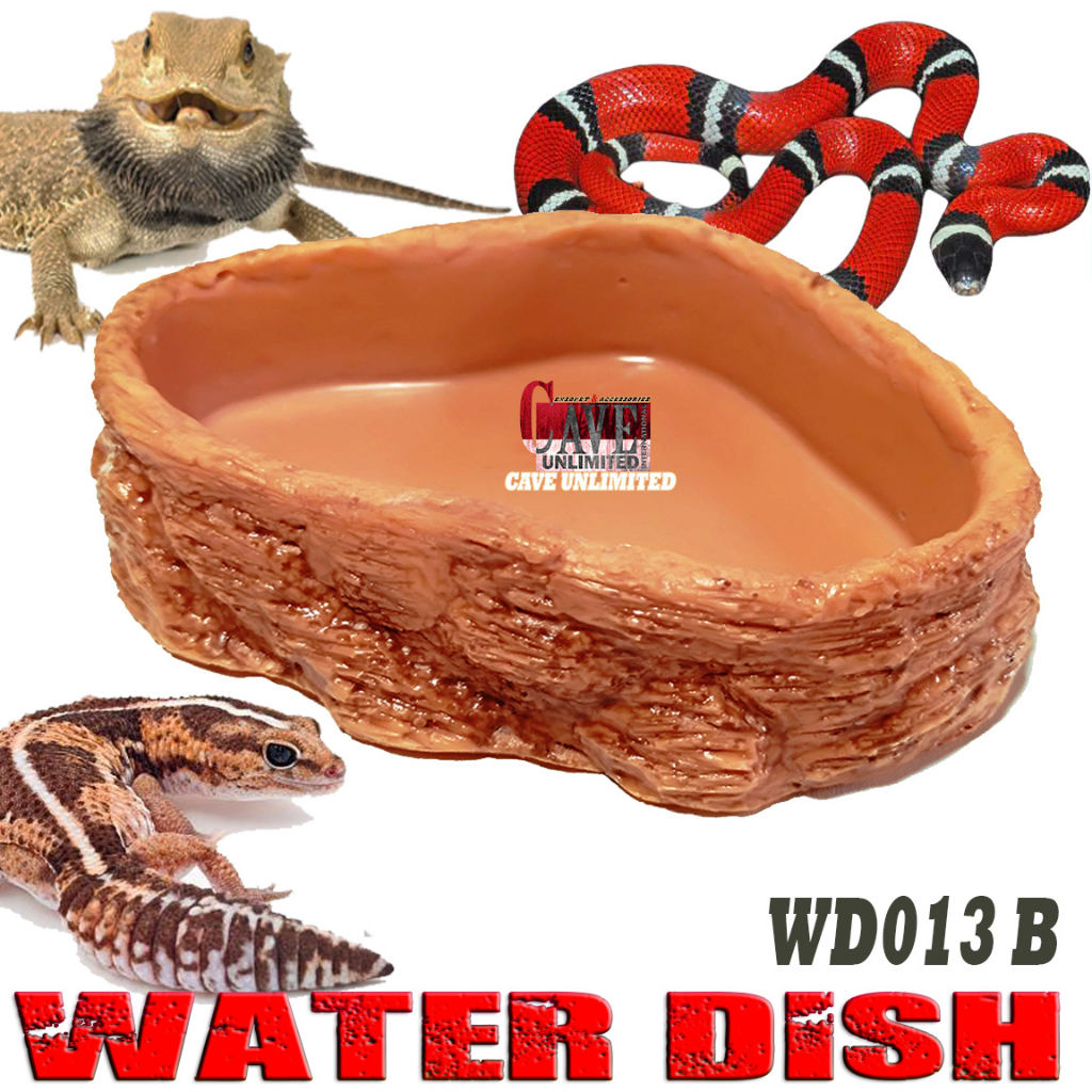 WD013B GRADE A WATER FEEDING DISH TEMPAT WADAH AIR MINUM MAKAN KALSIUM REPTILE LEOPARD GECKO KADAL T