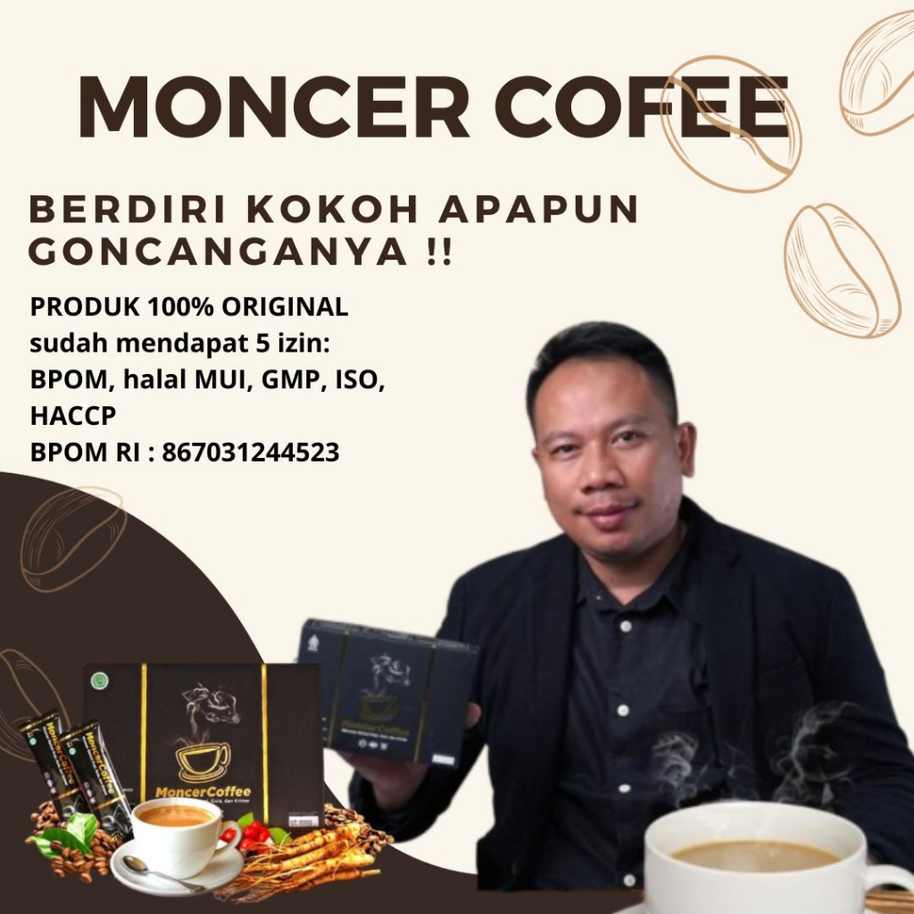 

1 BOX (isi 8 sachet) KOPI MONCEeeR BPOM ORIGINAL