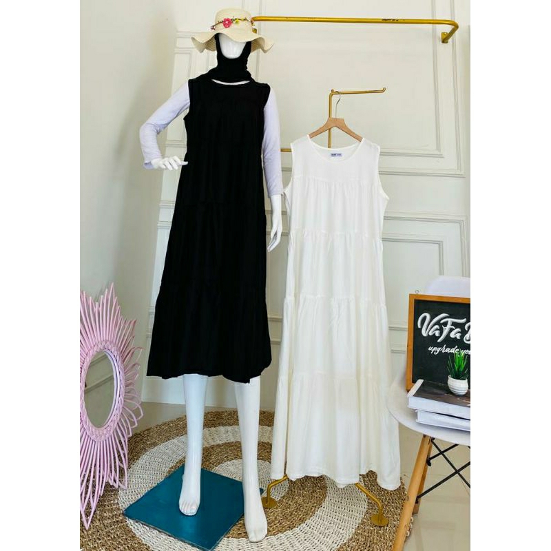 Inner midi dress/inner dress/inner dress rayon