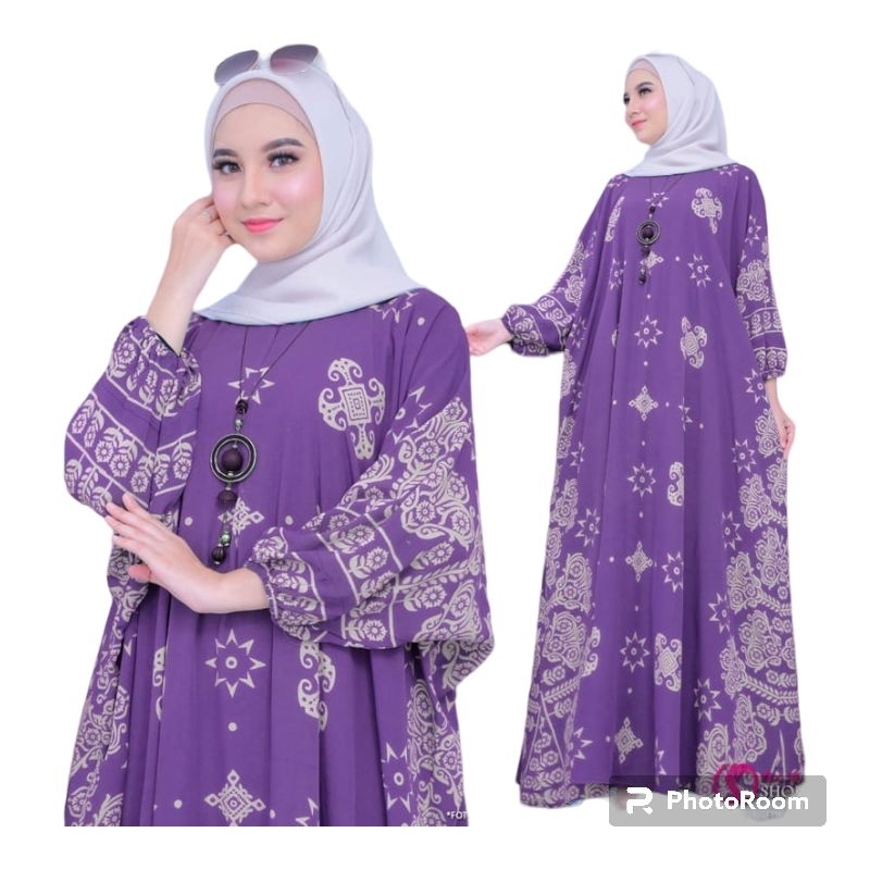 Kaftan GHITA Gamis Kaftan Rayon Tebal Premium Busui Motif Batik Kaftan Kondangan Kaftan Lebaran 2023