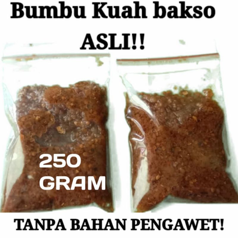 

BUMBU KUAH BAKSO 250 GRAM ASLI PRODUK TUKANG BAKSO