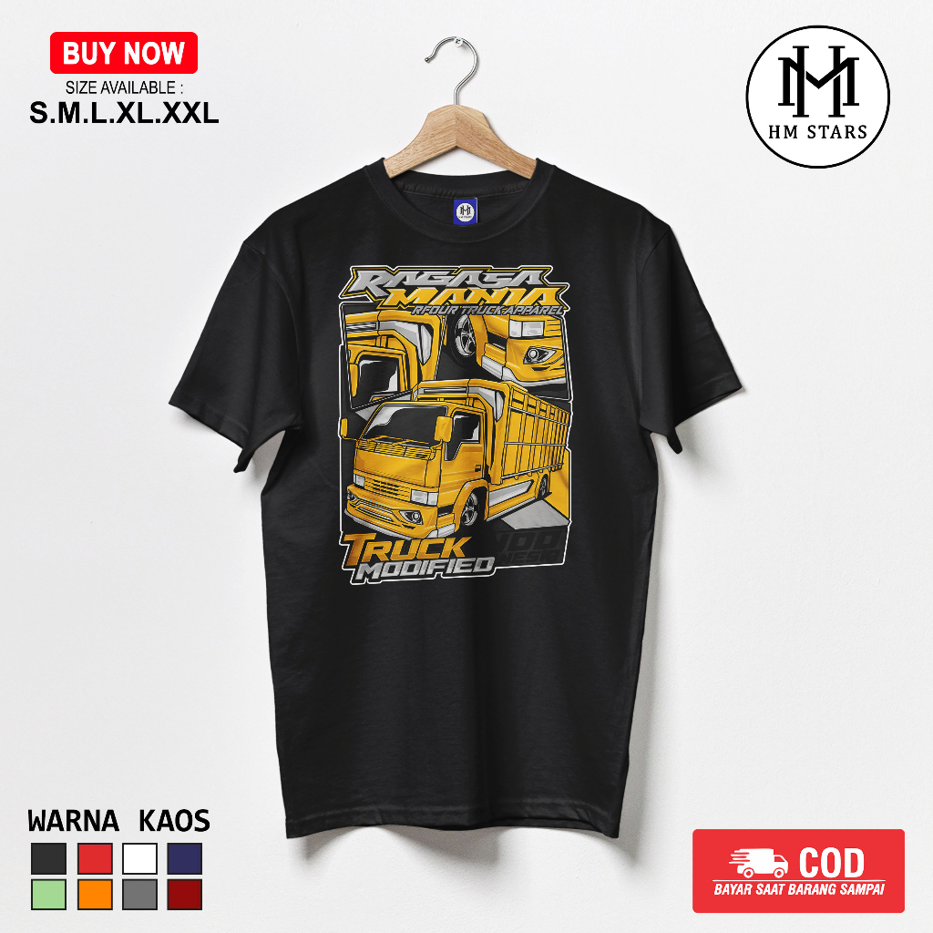 BAJU KAOS ATASAN TRUCK RAGASA MANIA - BAJU KAOS TRUK OLENG - KAOS TERLARIS - KAOS KEREN - KAOS TEBAR