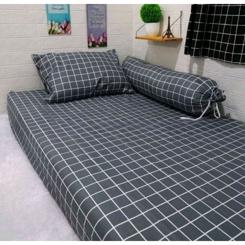 TERBARU SPREI KOTAK KOTAK SPREI AESTHETIC SPREI KOTAK AESTHETIC SPREI KOTAK HITAM SPREI KOTAK