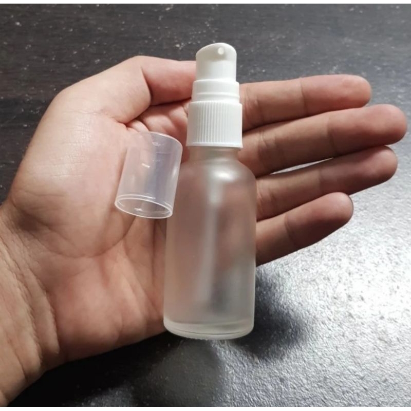 Botol Kaca 30ml Frosted Botol 30ml Kaca Frosted Botol Kaca 30ml Doff Pump Treatment Botol Pump 30ml 
