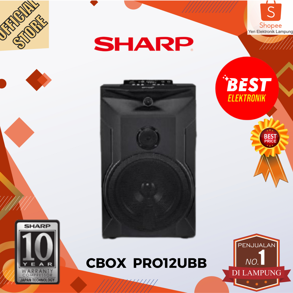 Speaker Aktif Sharp COX PRO12UBB Speaker Active Pengeras Suara