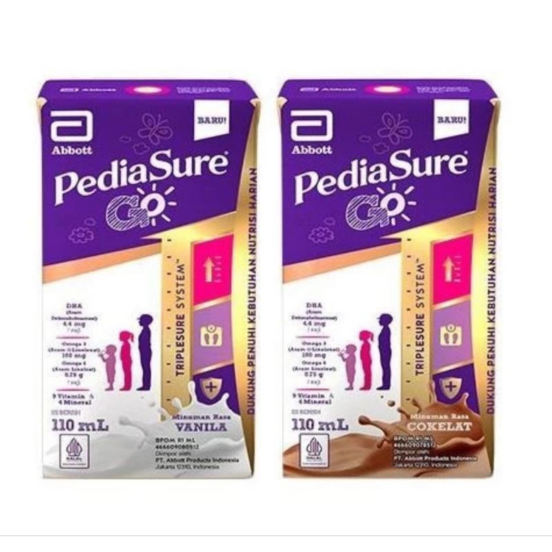 

PEDIASURE GO VANILLA COKLAT 110ML SUSU UHT