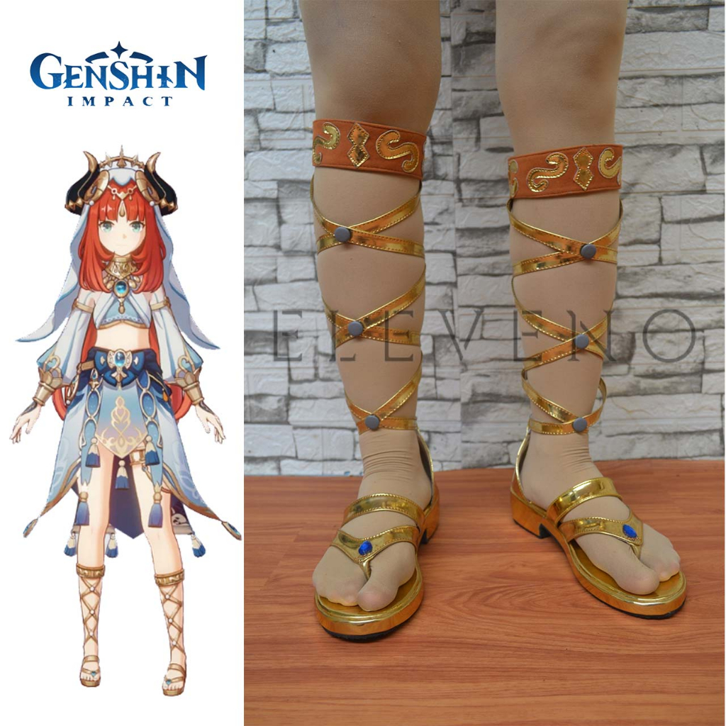 Sepatu Cosplay Genshin Impact Nilou