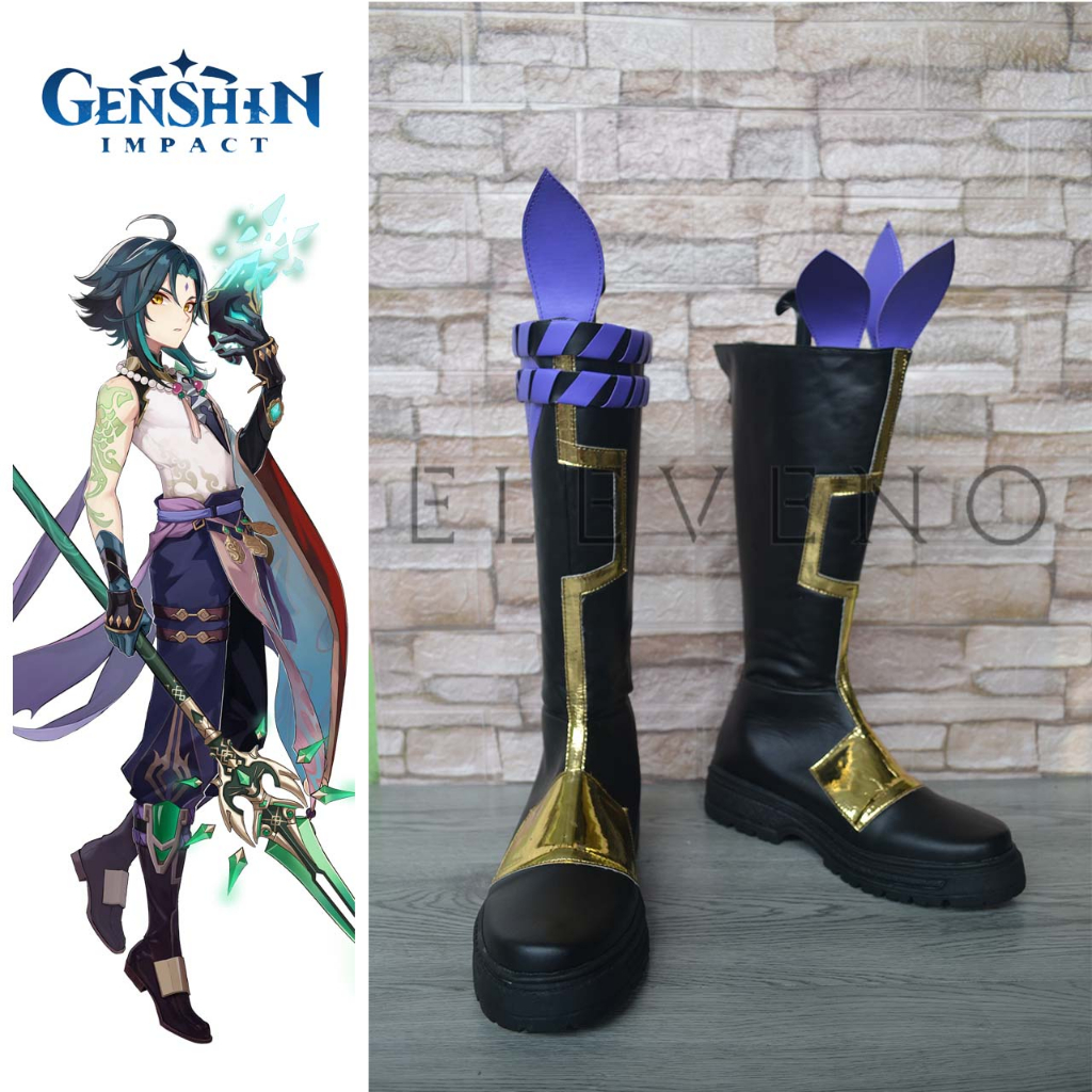 Sepatu Cosplay Genshin Impact Xiao