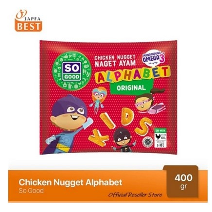 

SO GOOD Chicken Nugget Alphabet 400Gr