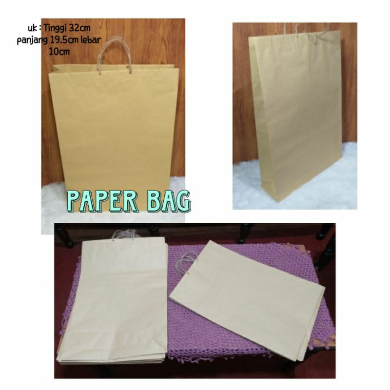 

Paperbag polos sedang tinggi 32cm