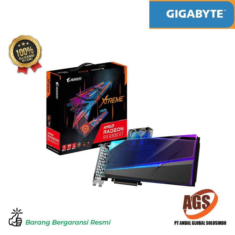 Gigabyte AMD Radeon RX 6900 XT 6900XT XTREME WATERFORCE WB 16GB GDDR6 GV-R69XTAORUSX VGA AMD