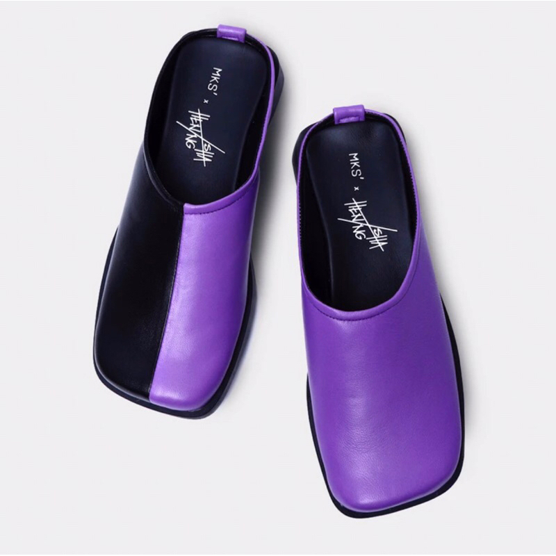 MKS x Isha Hening Mules Purple