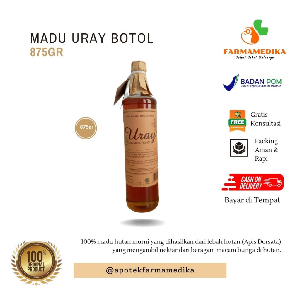 

MADU URAY BOTOL 875GR