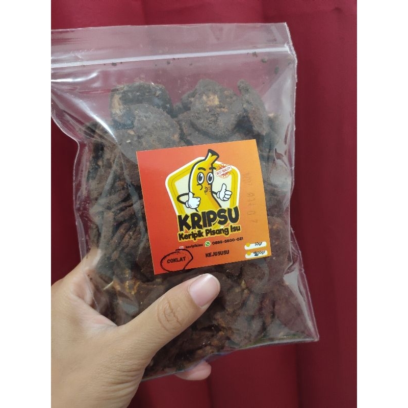 

KRIPSU Keripik Pisang Rasa Coklat 200gr