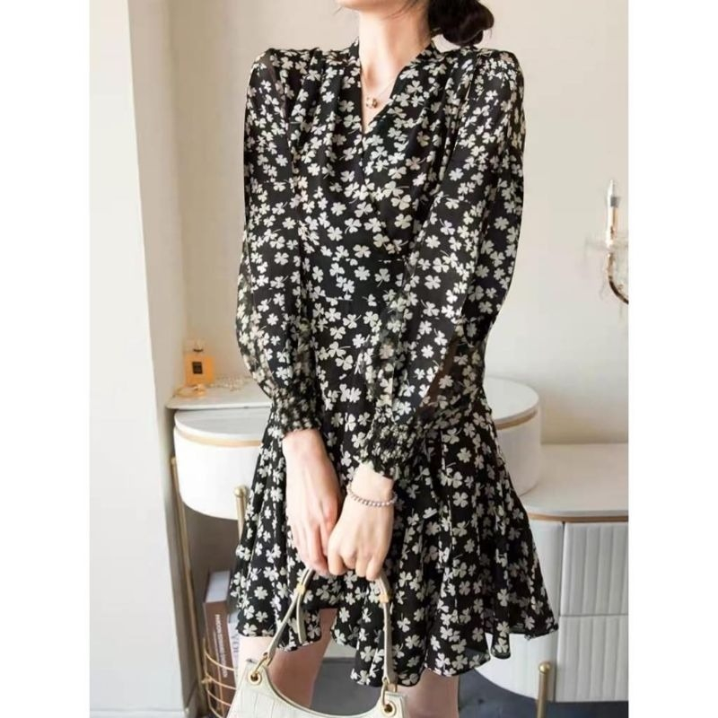 Dress Dazzie ruffle Wrap - Dress Fashion Wanita Premium / Dress Pesta Cewek Casual Seksi Modis